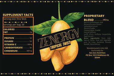 zenergy energy drink mix nutrition tasty energy